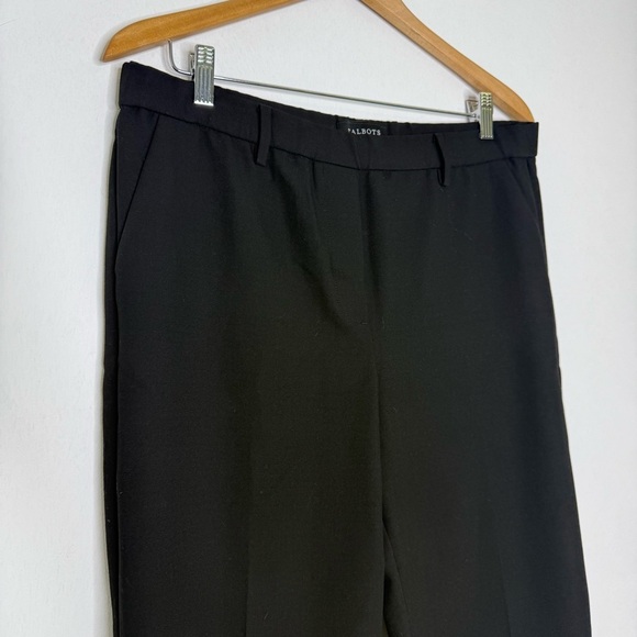 Talbots Straight Leg Cambridge Pants Black Trousers Size 10 - Picture 4 of 6